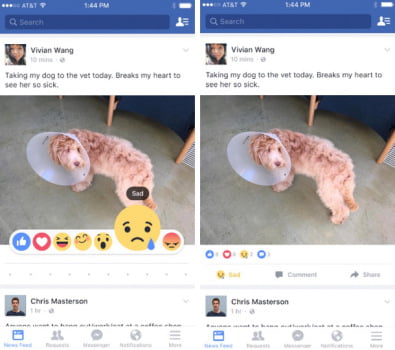 Facebook teste les émoticônes "Réactions" pour remplacer le bouton dislike