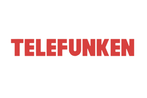 Logo Telefunken : marque de téléphonie et d'affichage dynamique
