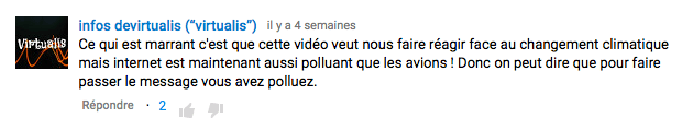 Commentaire critique de la vidéo de Nicolas Hulot sur Youtube