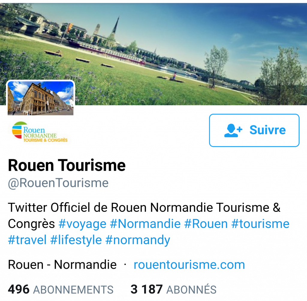 Twitter Office de Tourisme de Rouen