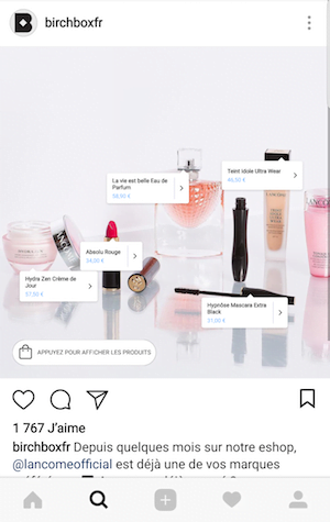 Instagram Shopping France : combien de tags d'achat par post ?