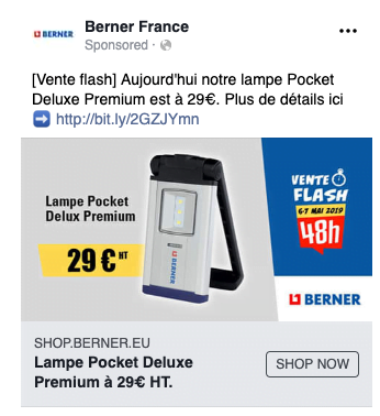 L'excellent ROI de Berner grâce aux campagnes Facebook Ads
