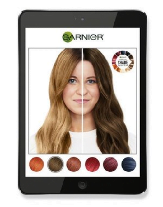 Visuel AR de l'Oréal pour la couleur de cheveux