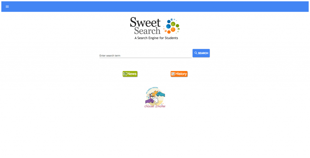Moteur de recherche éducation sweetsearch